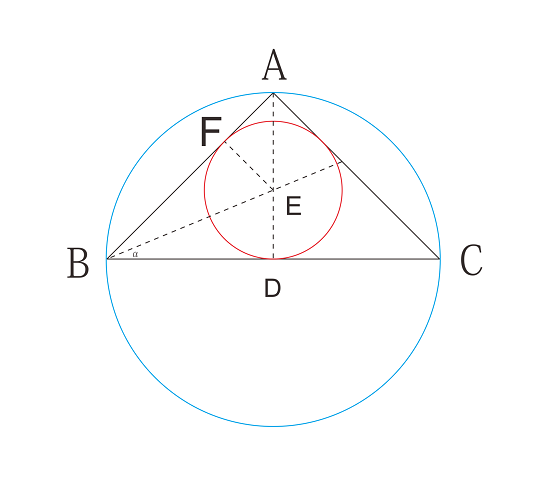直角三角形的外接圆图片