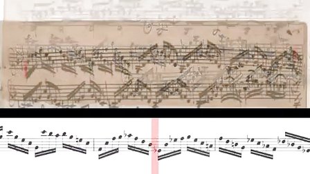 [图]巴赫无伴奏小提琴奏鸣曲及组曲1001.BWV 1001 - Sonata No.1 for Solo Violin (Scrolling)
