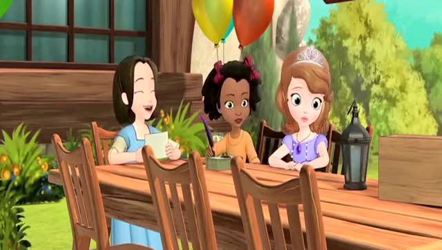 儿童动画片 小公主苏菲亚小女巫露辛达在生日宴会上捣乱, 太调皮了!