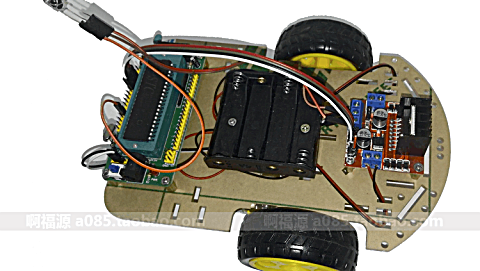 2wd底盤的安裝51 單片機最小 系統板智能小車視頻教程 本底盤可搭載