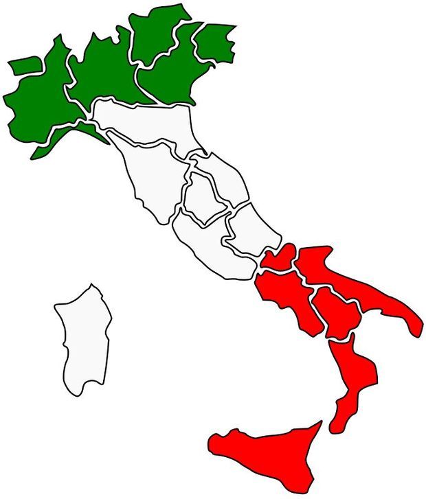 意大利地图国旗