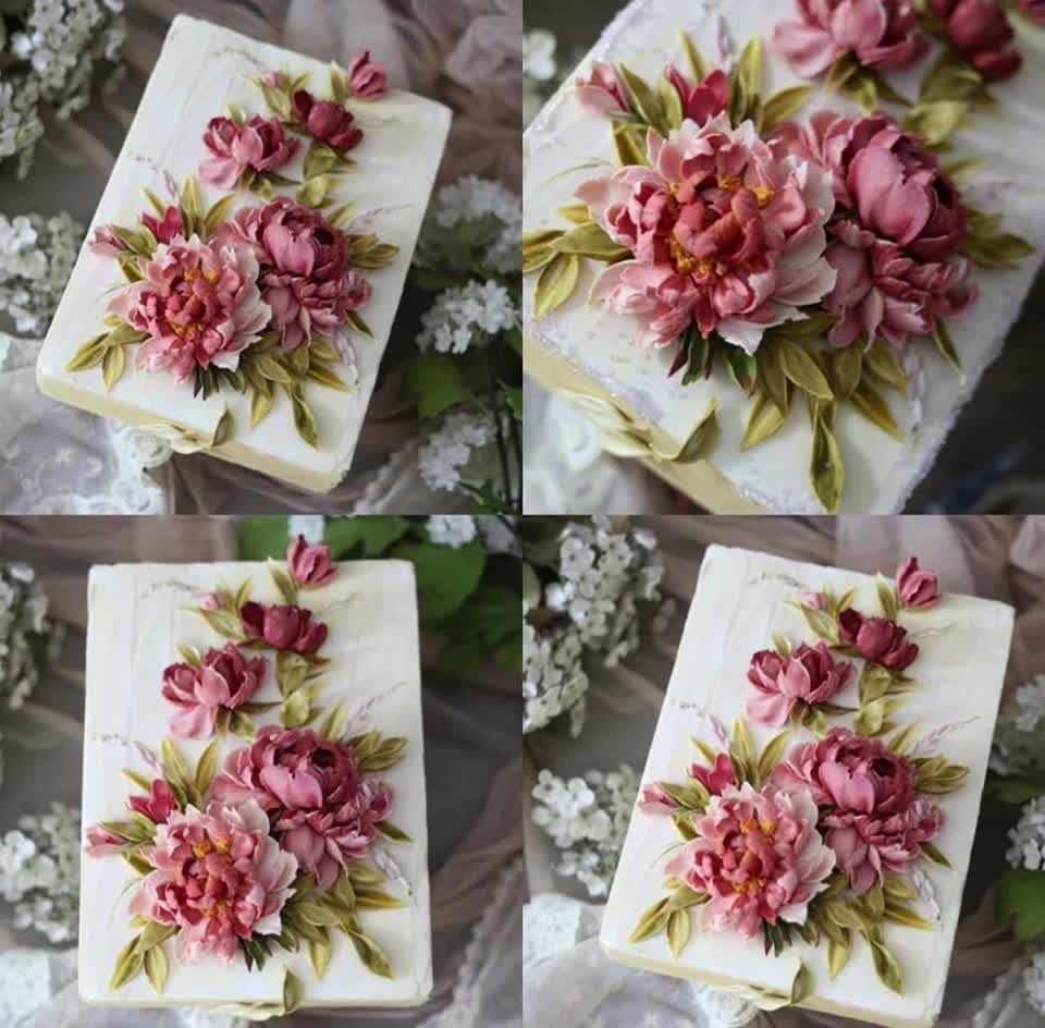 豆沙 刮刀花赏析