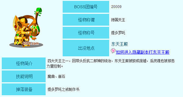 造梦西游3持国天王长啥样