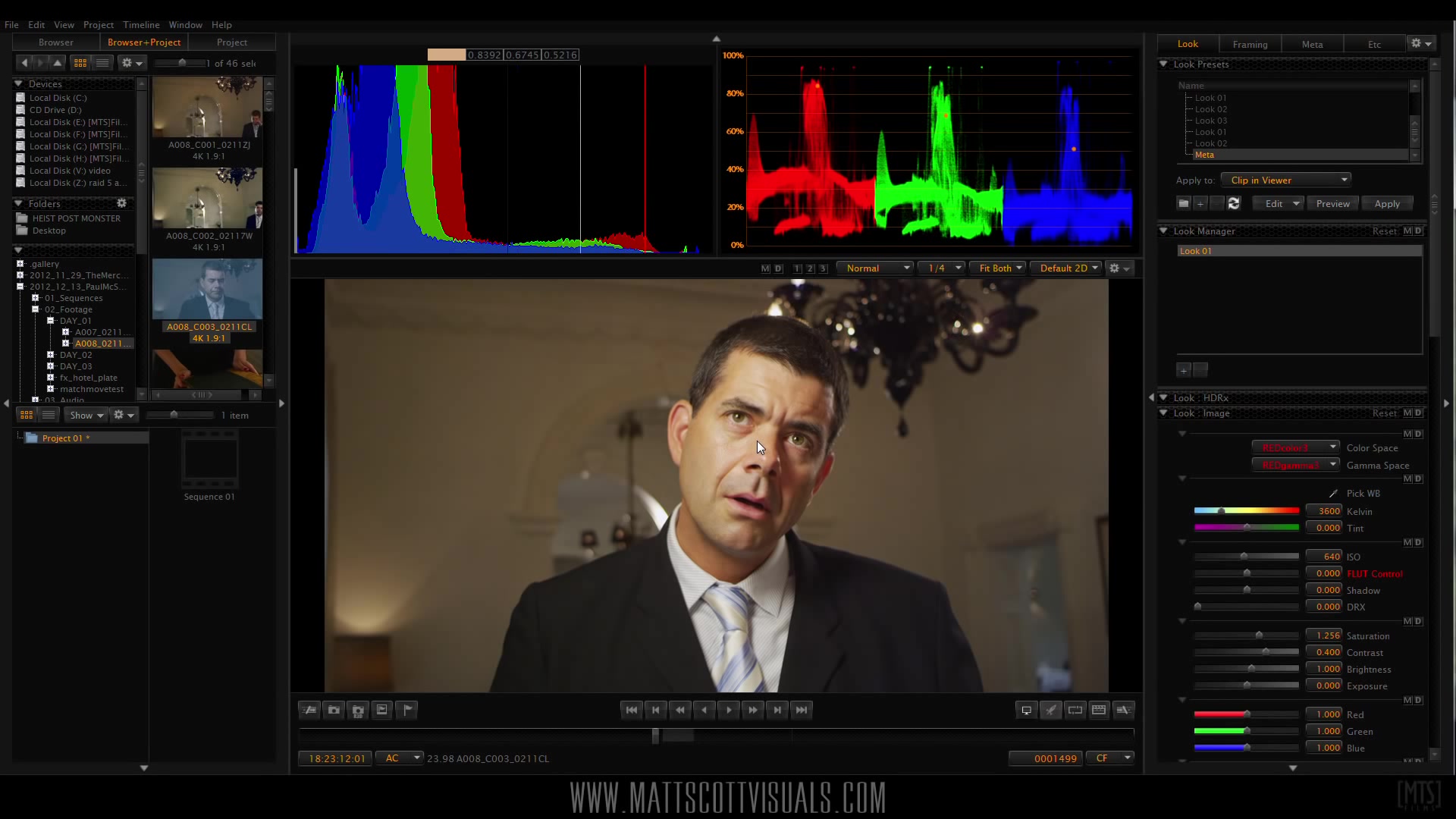 [图]RedCine - X ] Exposure, Noise and Color Correction