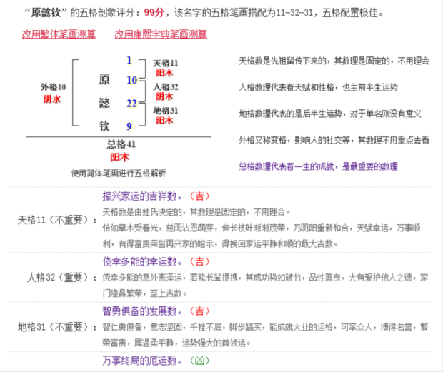 名字测试生辰八字打分