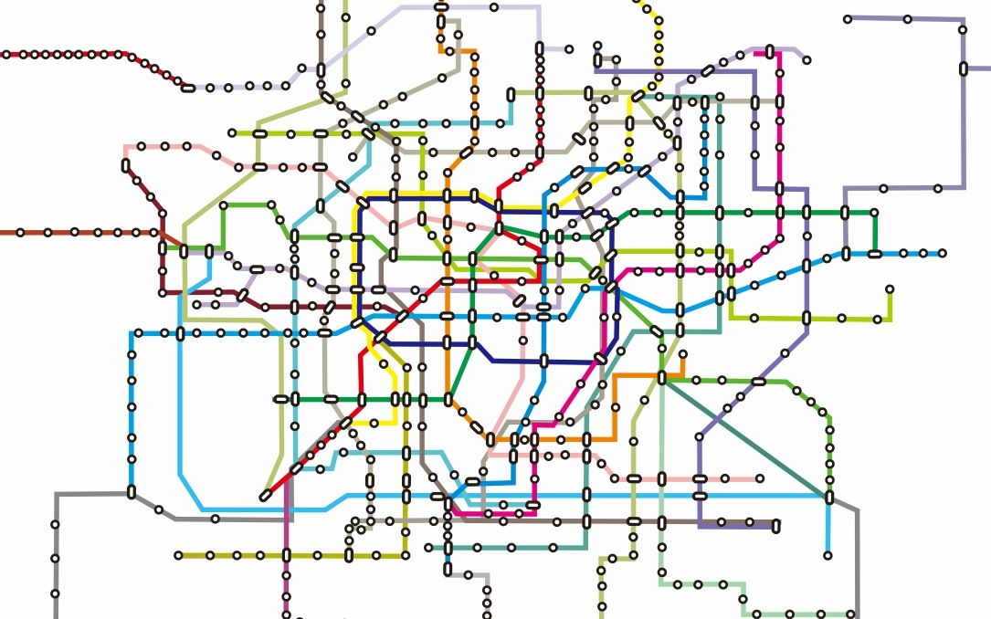 上海地铁地图 2030年图片