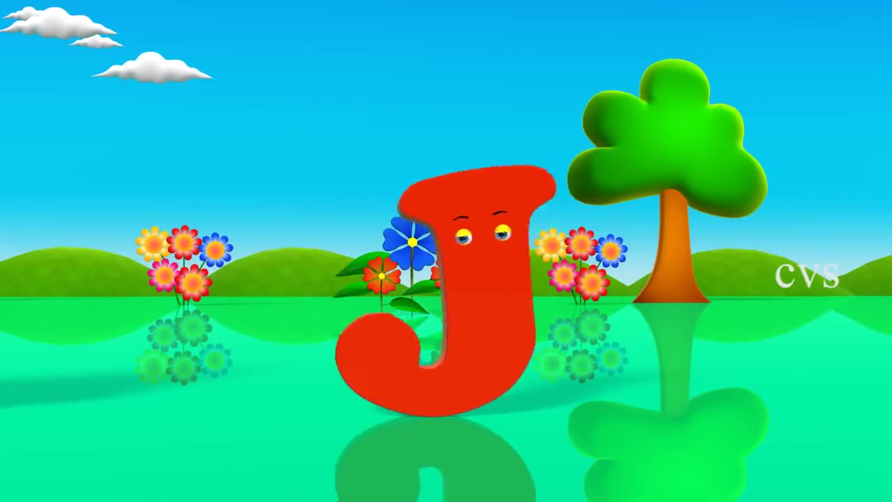 学习儿童英文字母(abcd歌曲)- 3d动画押韵乐趣