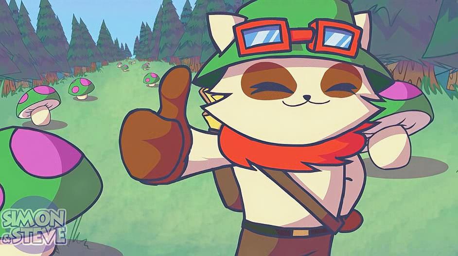 英雄联盟动画:提莫种蘑菇,被盖伦一脚踩扁,个子小真悲哀