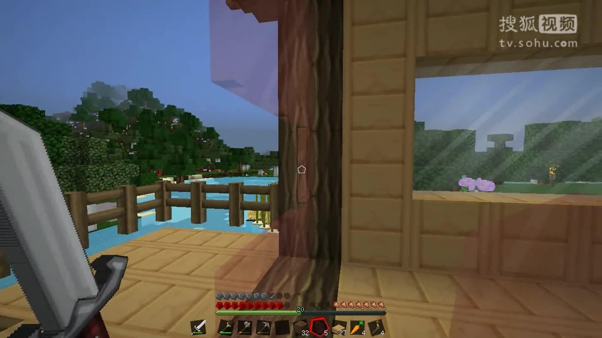 9原版小白单人生存第二季第5集 房子强迫不要怪我 minecraft我的世界