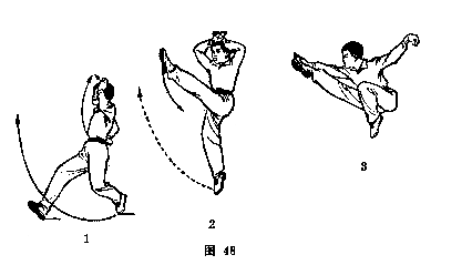 2在腾空的最高点完成击响动作.拍击动作必须连续,准确,响亮.