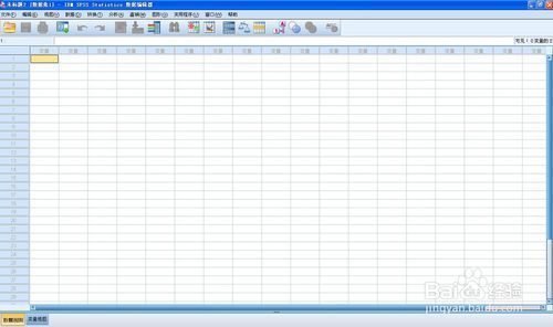 使用spss软件新建数据文件的方法步骤