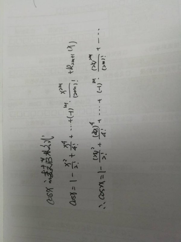求cos2x的麦克劳林公式