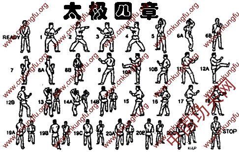 跆拳道八章每个动作的解说,有文字的