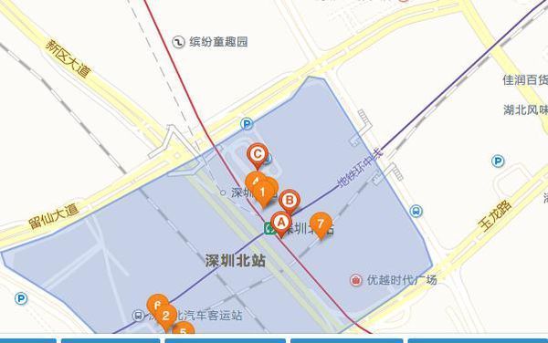 深圳北站位置图图片