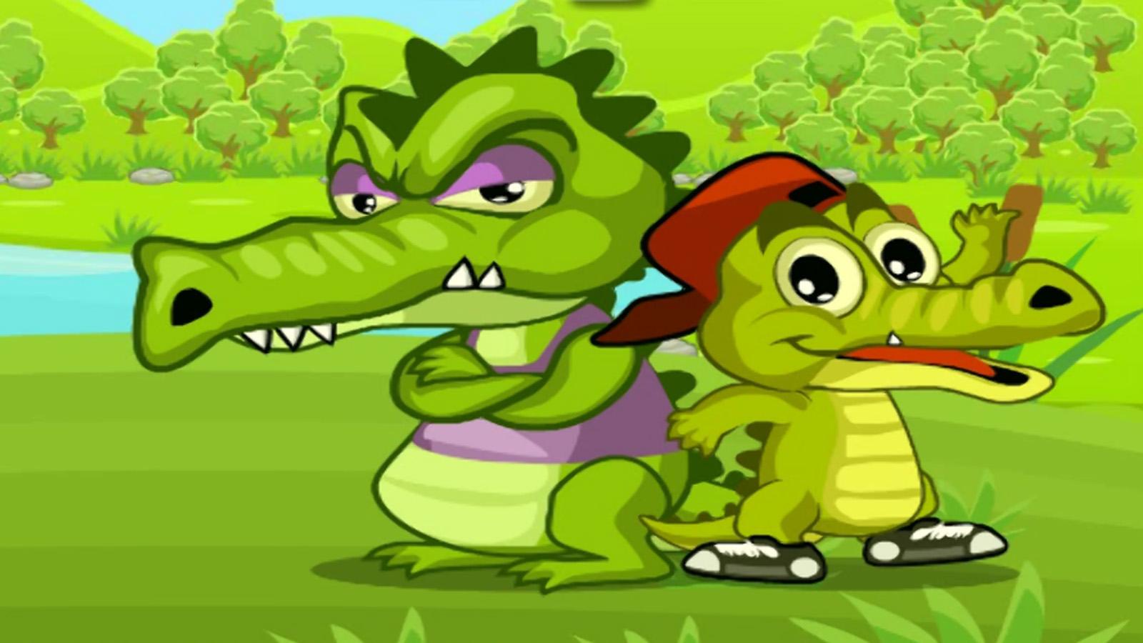 鳄鱼游戏动画片图片
