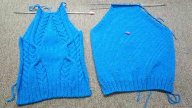 依可爱零基础 编织教程 暖冬系列 之 温暖高领 毛衣   前片4