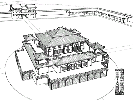 汉代皇宫平面图图片