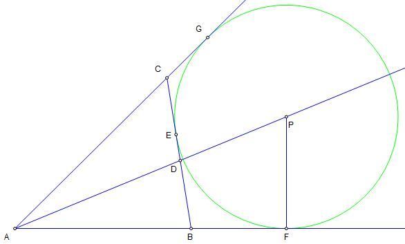 尺规作图问题:求作三角形abc,已知角a,角a的平分线长t,周长2p