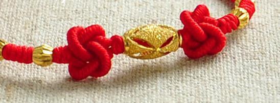 情人结手链编织方法