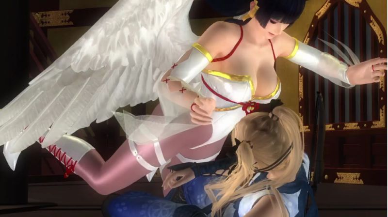 [图]DOA5：女恶魔对战女忍时居然用出了饿虎扑羊的操作，我是真服了