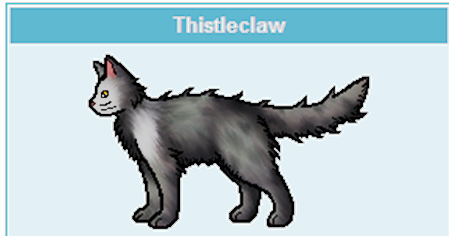 猫武士里蓟掌的英文名