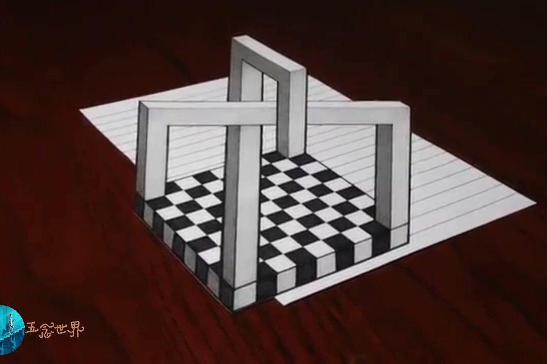 视频:空间错觉?看看这惊人的3d画,你学会了么?