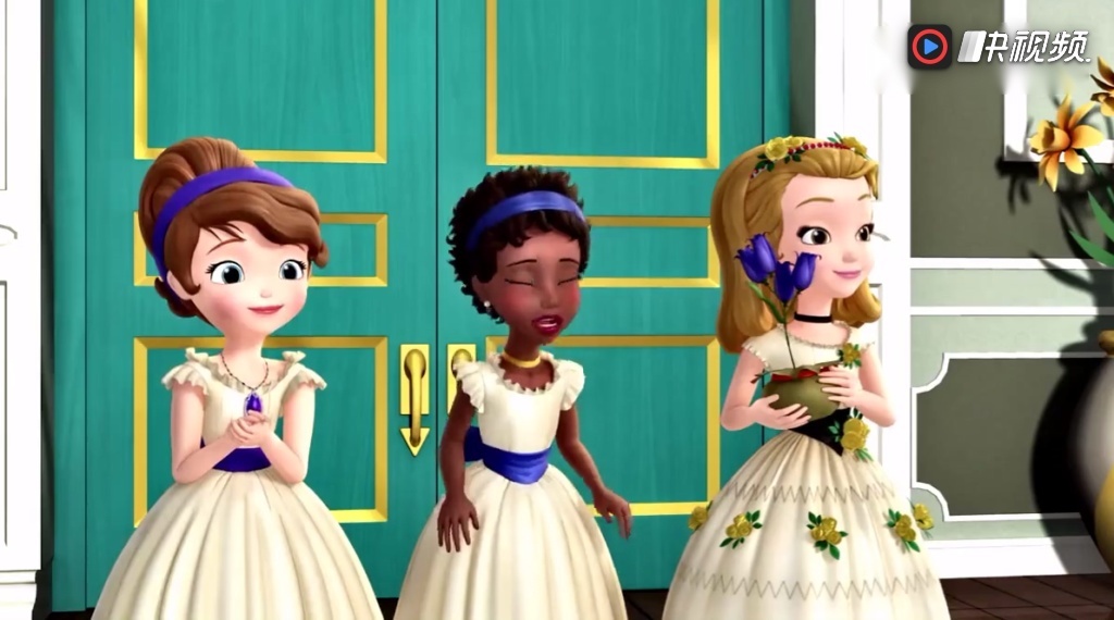 小公主苏菲亚:芭蕾是这样练习的,你们学会了吗?苏菲亚好痛苦