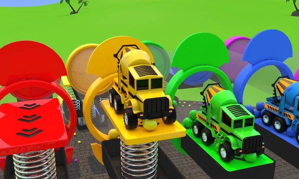 乐享知识乐园里玩具油罐车通过跳板到达管道入口,太好玩了风行上传