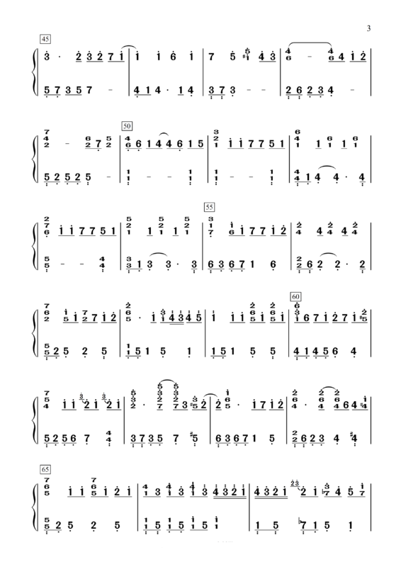 她说钢琴谱左手简谱