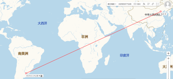 中国离哪个国家最远
