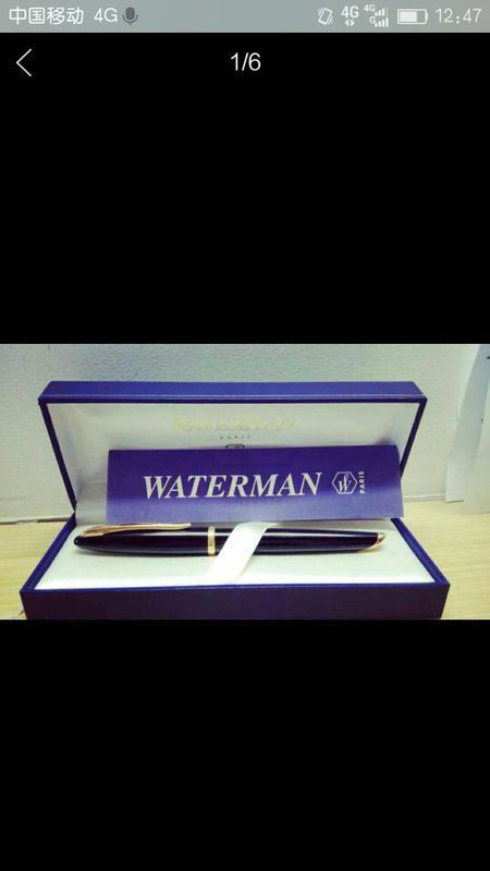 海韵的waterman水人钢笔 多年前的货现在貌似停产啦,而且还是18k的