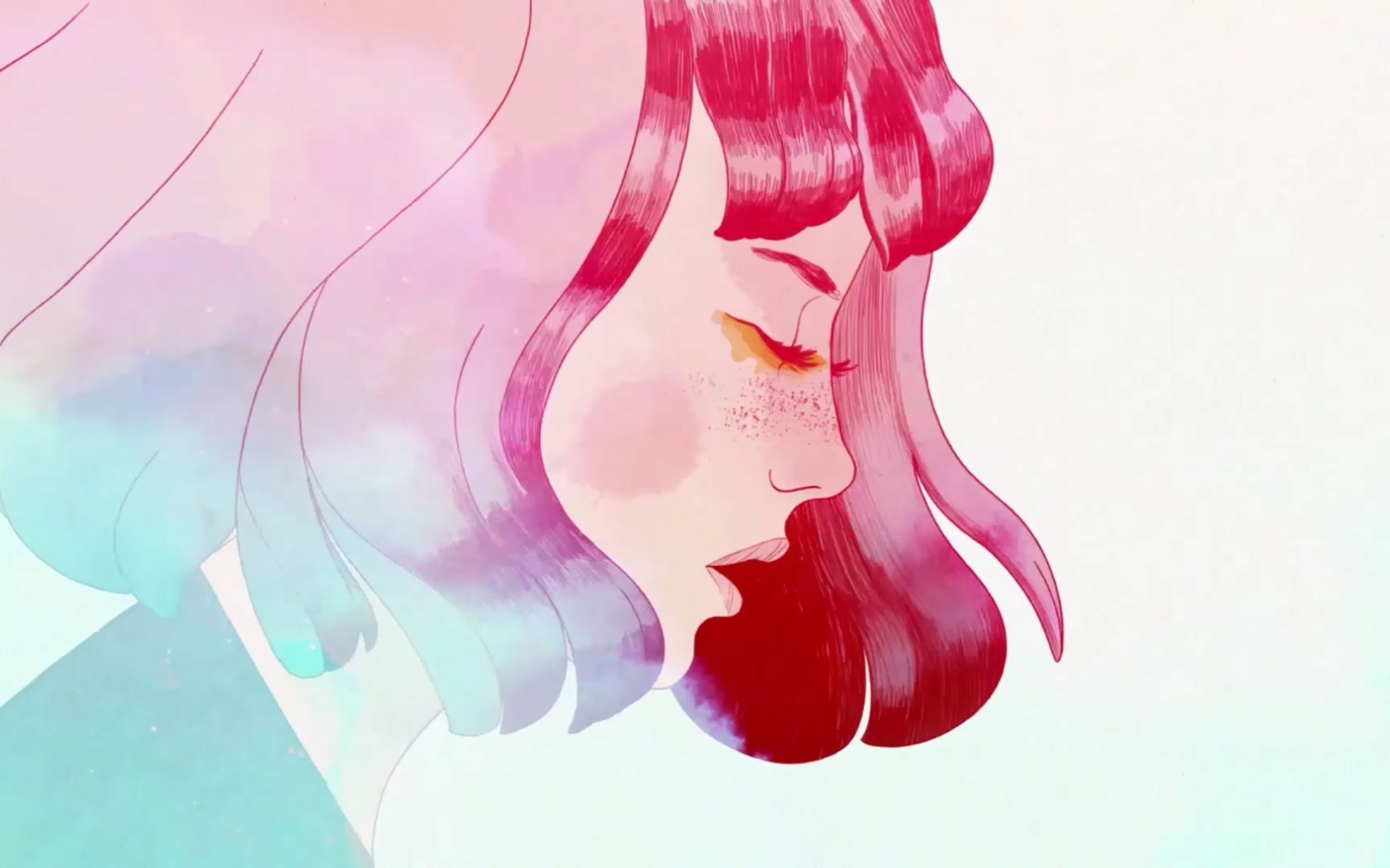 [图]《GRIS》唯美水墨画风艺术游戏实况