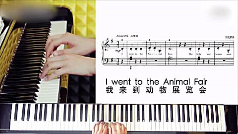 钢琴指法教学动物展览会钢琴曲演奏