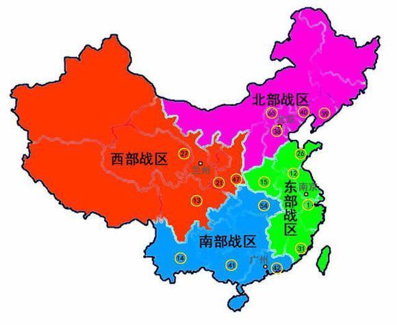 中国五大战区怎么划分?_360问答