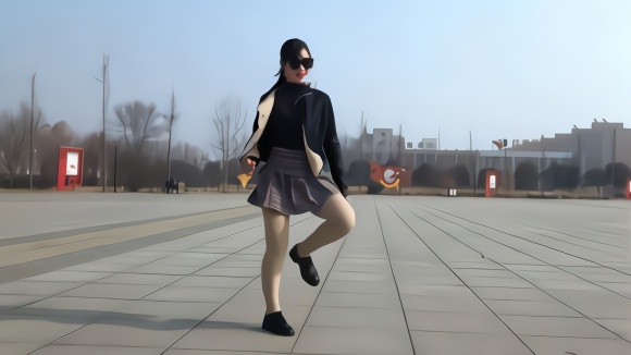 气质美女鬼步舞《轻云蔽月》飘逸自在,好看极了!