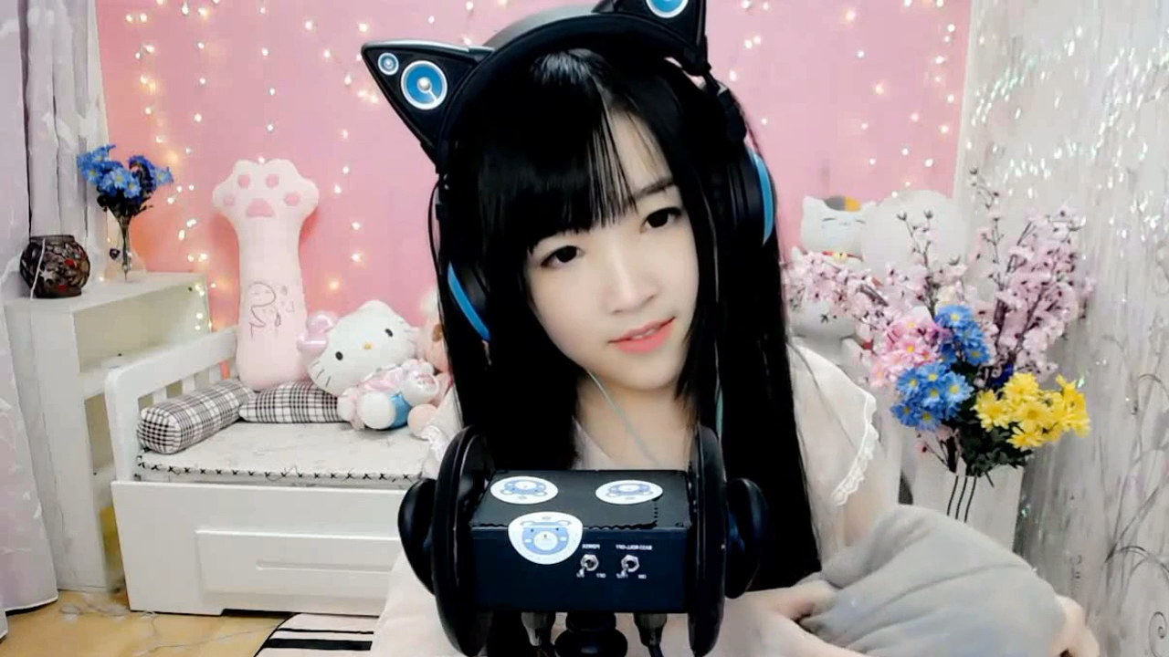 asmr声音助眠,少寒shine秀绝活,3d模拟海浪的声音