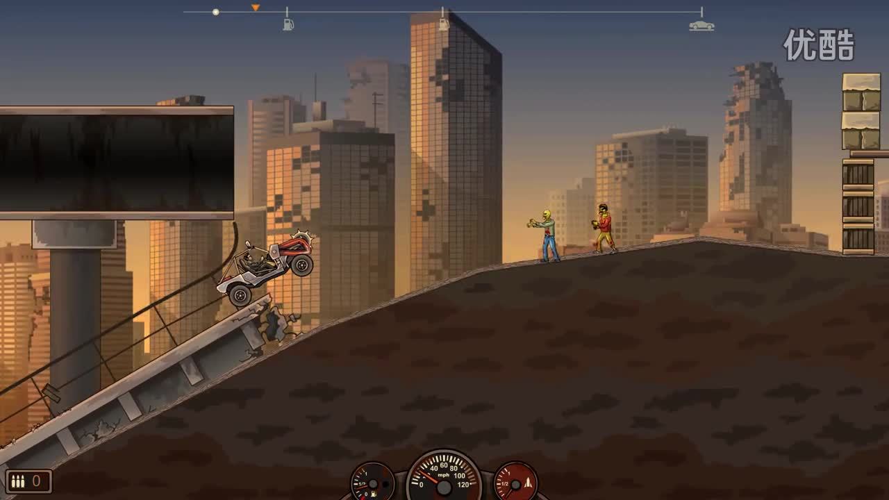 飞车撞僵尸!又是一款丧心病狂的 改装游戏~!