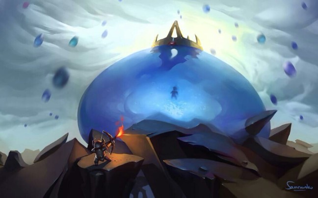 苍溟呀-泰拉瑞亚boss合集-史莱姆王