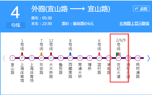 上海地铁四号线如何换成九号线