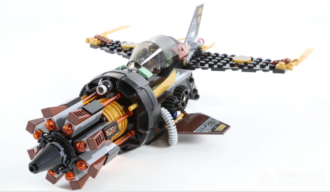 动漫异次元 乐高  幻影忍者 70747 八连发战斗机