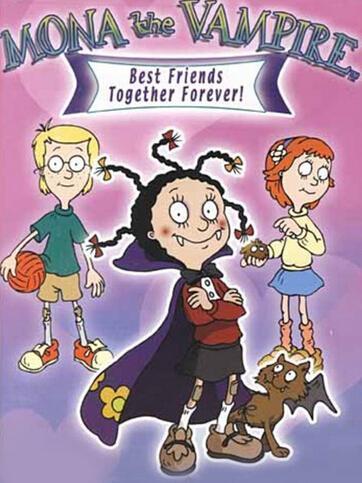 以前的一部外国动画片,主角是个小女孩,有时候她可能会戴个黑色的斗篷