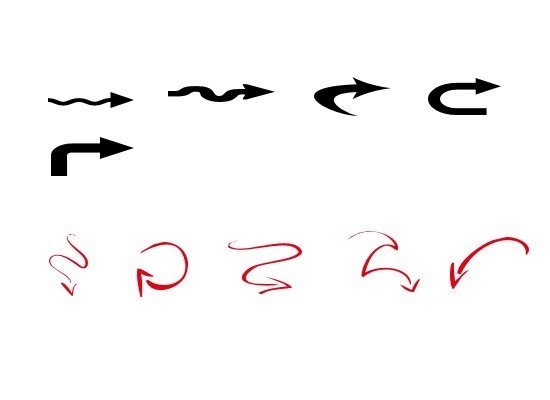 Ps怎么制作弯曲的箭头,怎么画弯曲的弧形箭头