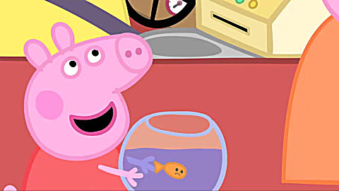 小猪佩奇中文版-第3季 第23集-喂金鱼晶晶