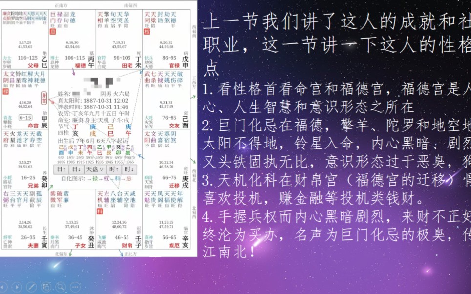 [图]紫微斗数之性格分析