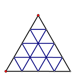 现在有四个正三角形，请你再加上一个三角形，让他能变成17个三角形