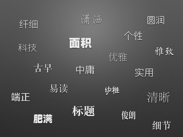 有哪些值得推荐的中文字体?