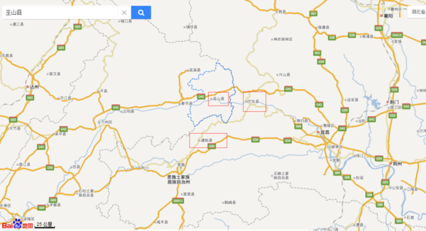 湖北与重庆交界地图图片