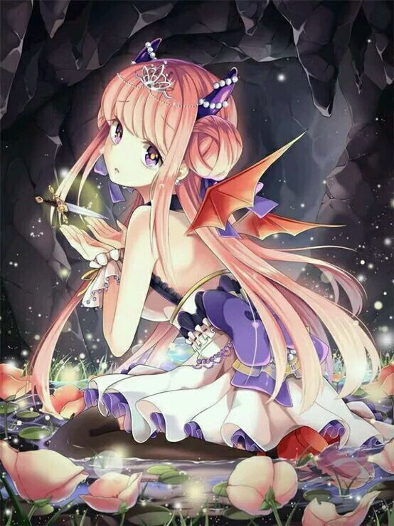 手上停有蝴蝶的动漫二次元女生