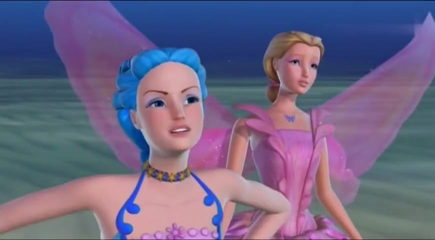 芭比 彩虹仙子之人鱼公主:爱丽娜要救拿露先损失一对翅膀!