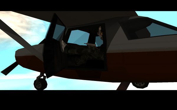 侠盗飞车圣安地列斯自由落体那关杀手的飞机怎